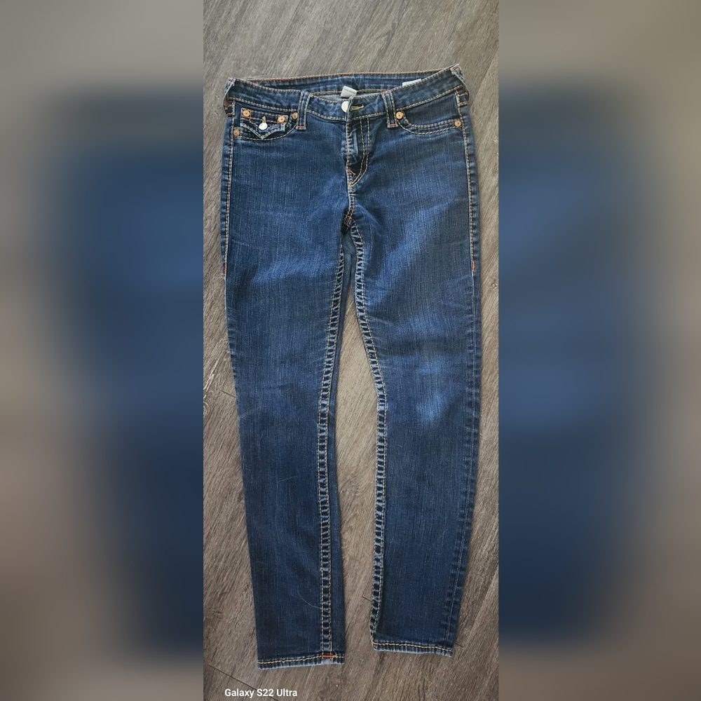 True Religion Dark Blue Skinny Jeans